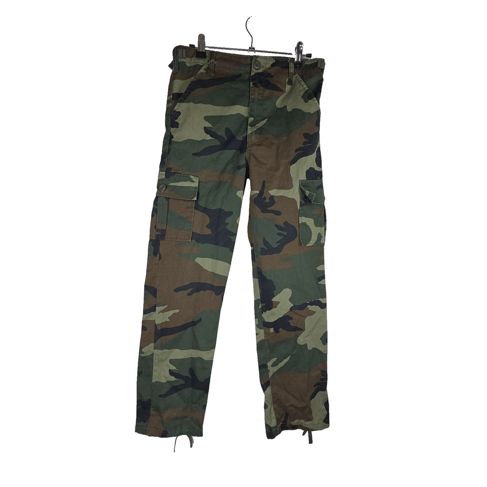 Vtg US Military Pants Womens 16 Camouflage Grunge Y2k Workwear Surplus Tactical - Picture 1 of 10